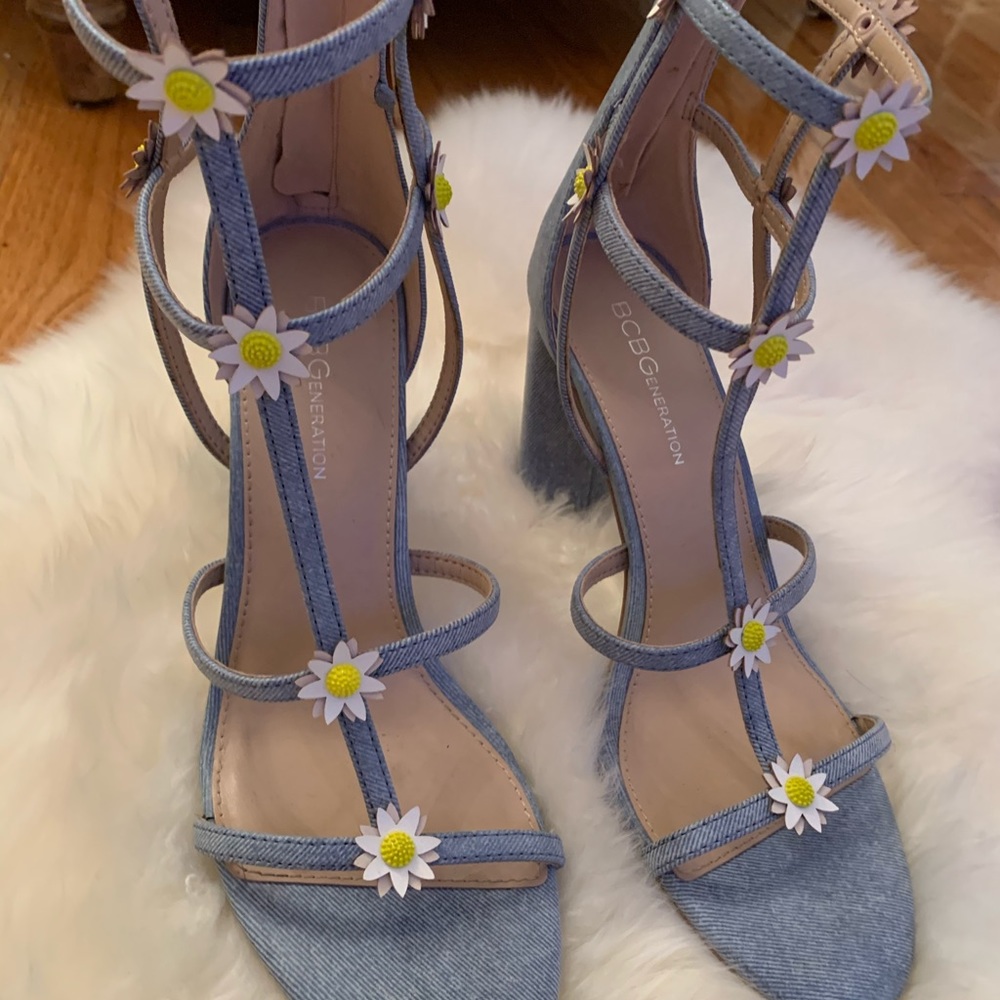 BCBG caged sandals